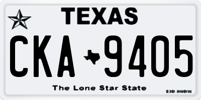TX license plate CKA9405