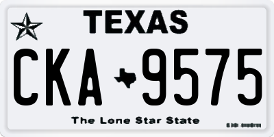 TX license plate CKA9575