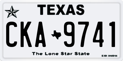 TX license plate CKA9741