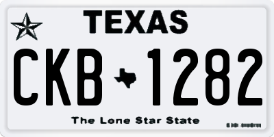 TX license plate CKB1282