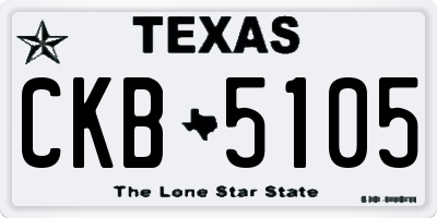 TX license plate CKB5105