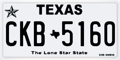TX license plate CKB5160