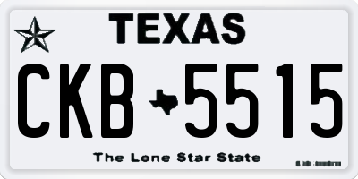 TX license plate CKB5515