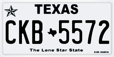 TX license plate CKB5572