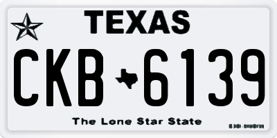 TX license plate CKB6139