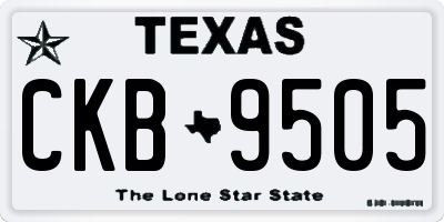 TX license plate CKB9505