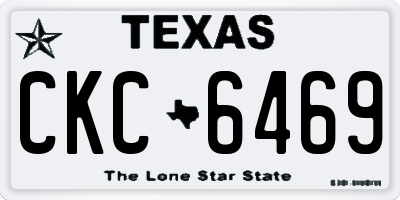 TX license plate CKC6469