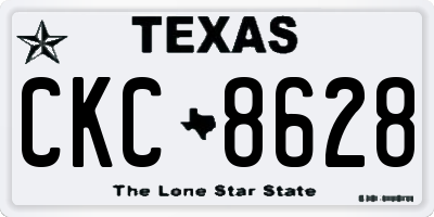 TX license plate CKC8628