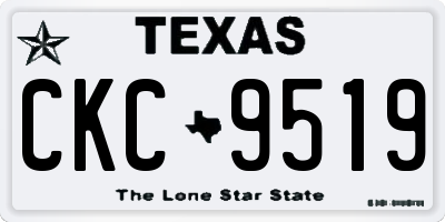 TX license plate CKC9519