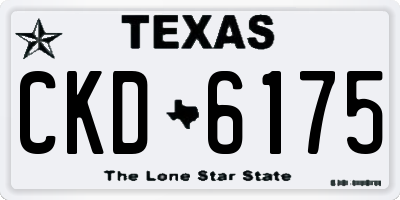TX license plate CKD6175