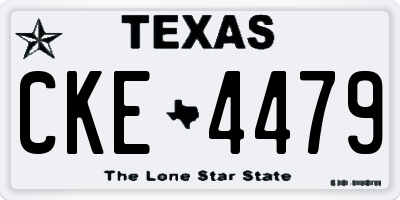 TX license plate CKE4479