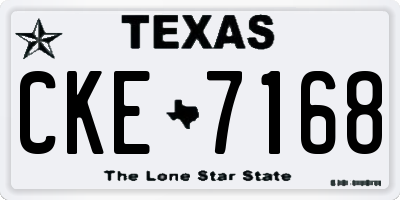 TX license plate CKE7168