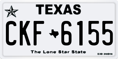 TX license plate CKF6155