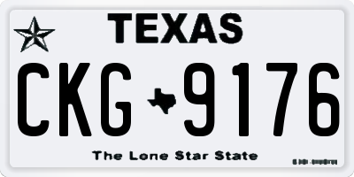 TX license plate CKG9176