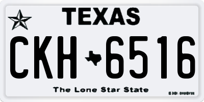 TX license plate CKH6516
