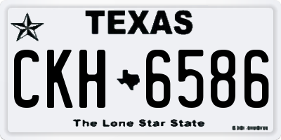 TX license plate CKH6586