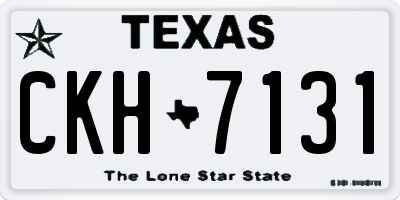 TX license plate CKH7131