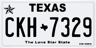 TX license plate CKH7329