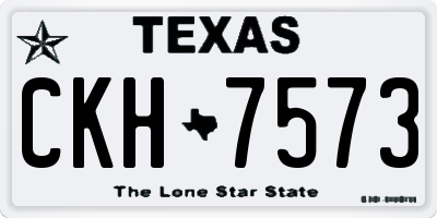 TX license plate CKH7573