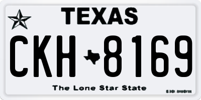 TX license plate CKH8169