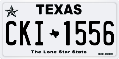 TX license plate CKI1556
