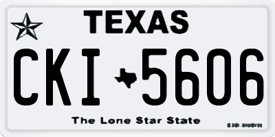 TX license plate CKI5606