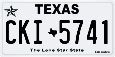 TX license plate CKI5741