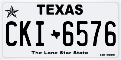 TX license plate CKI6576