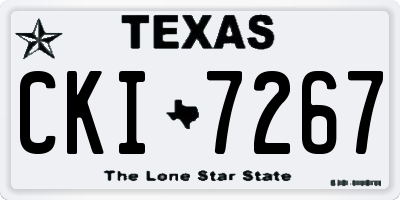 TX license plate CKI7267