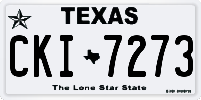 TX license plate CKI7273