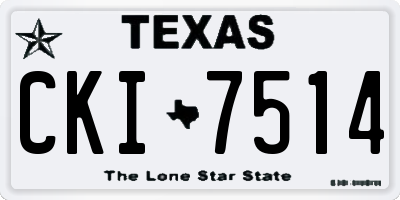 TX license plate CKI7514