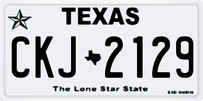 TX license plate CKJ2129