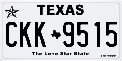 TX license plate CKK9515