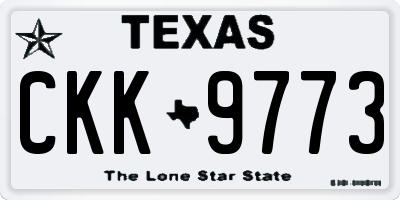 TX license plate CKK9773