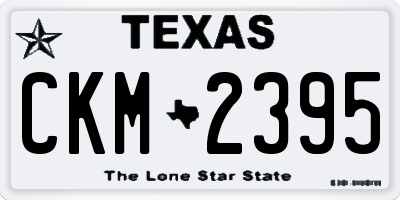 TX license plate CKM2395