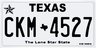 TX license plate CKM4527