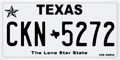 TX license plate CKN5272