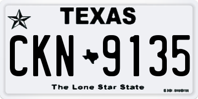 TX license plate CKN9135
