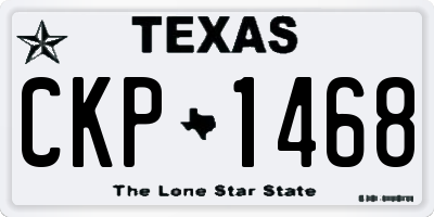 TX license plate CKP1468