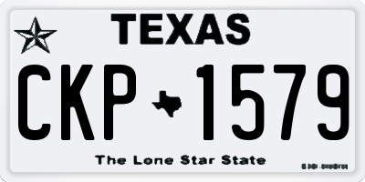 TX license plate CKP1579