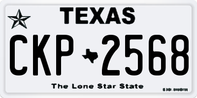 TX license plate CKP2568