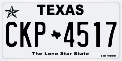 TX license plate CKP4517