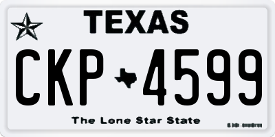TX license plate CKP4599