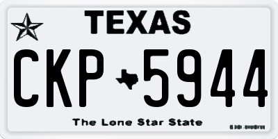 TX license plate CKP5944
