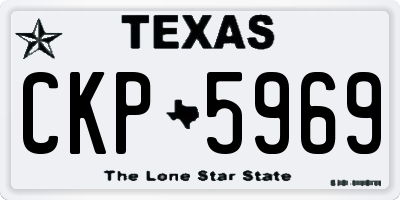 TX license plate CKP5969