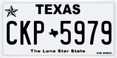 TX license plate CKP5979