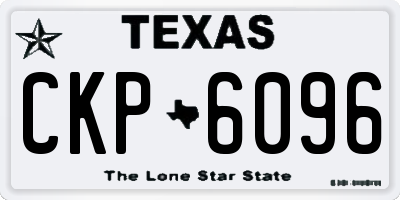 TX license plate CKP6096