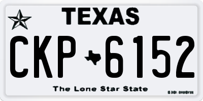 TX license plate CKP6152