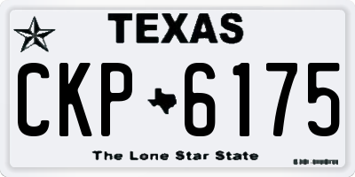 TX license plate CKP6175
