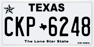 TX license plate CKP6248